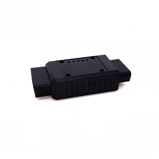 Корпус адаптера (переходника) OBD2 папа-мама с пинами разборный